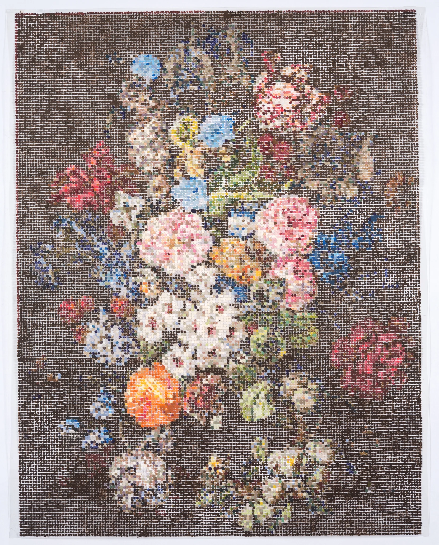 After Rachel Ruysch / 2017 / Gouache on Duralar / 19 x 24 in