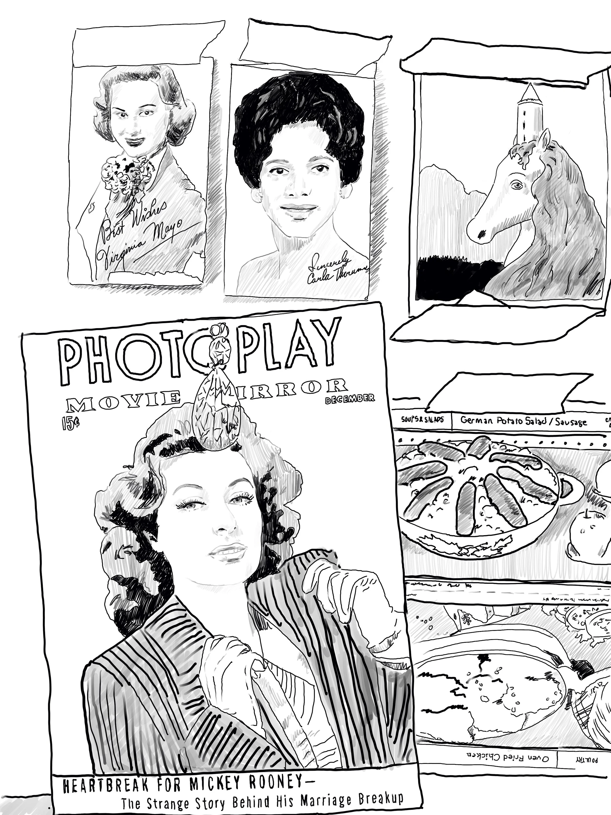 Heartbreak / 2019 / digital drawing / print 30 x 40 in