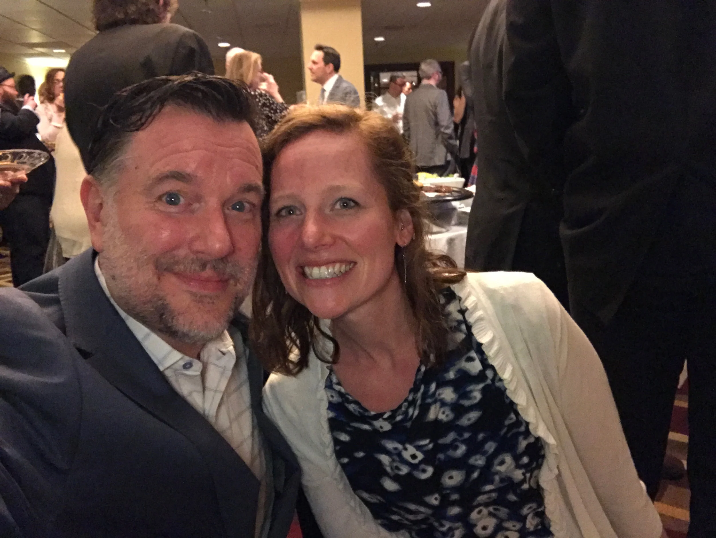 Anna Botsford, nominee for Best Actress, and I at the awards ceremony.
