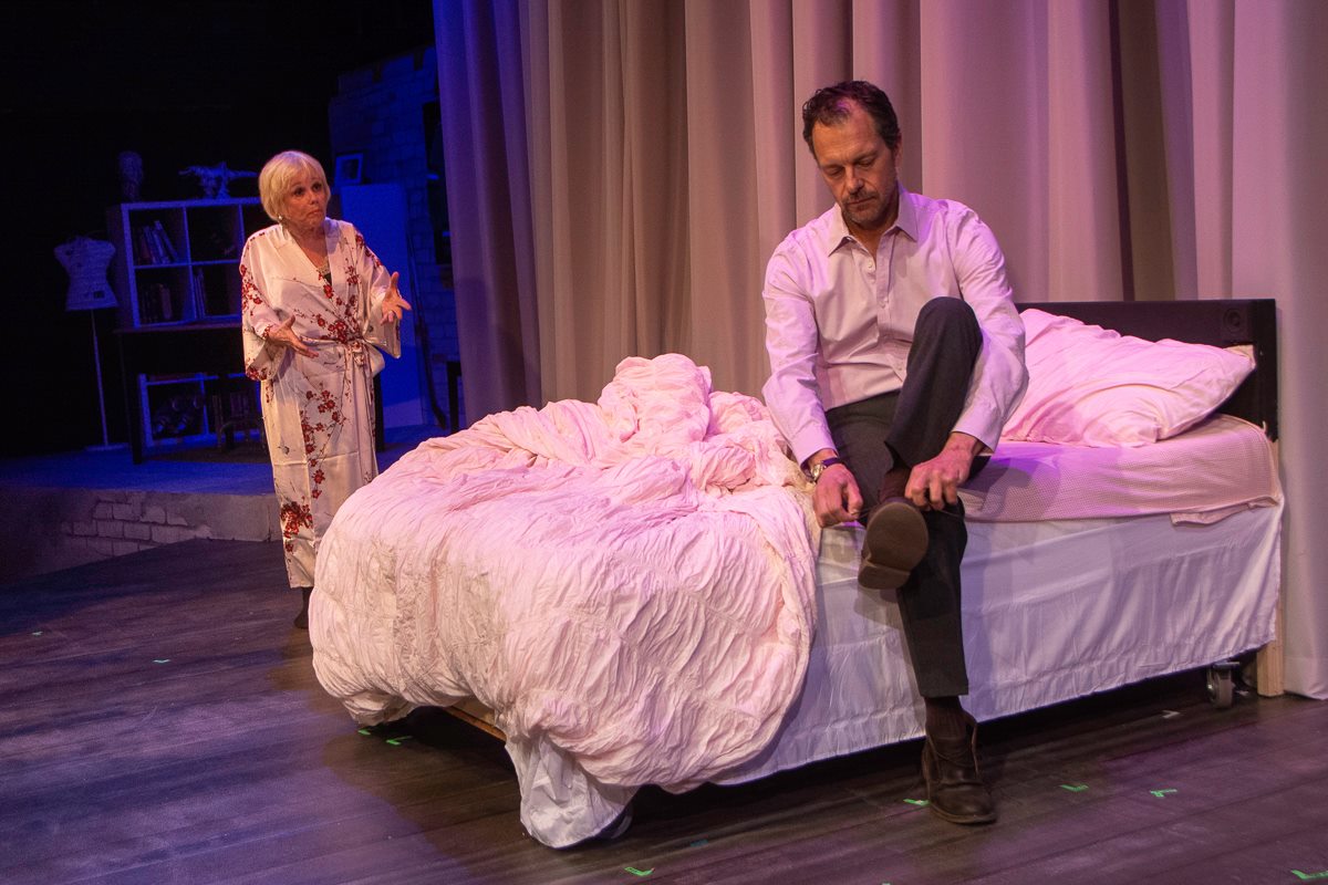 Lynda Sturner as “Maxie” and Tony Travostino as “Peter.”