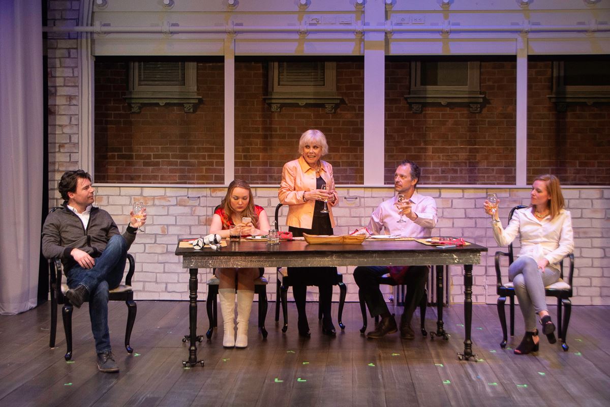 Beau Jacket as “Greg,” Orla Delaney as “Harmony,” Lynda Sturner as “Maxie,” Tony Travostino as “Peter,” and Anna Botsford as “Victoria.”