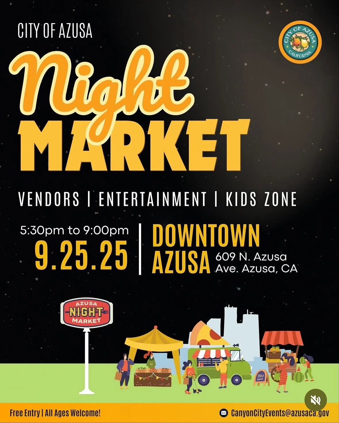 We will be at Downtown Azusa for the Azusa Night Market. We will be giving out party favors. Join us!! #groovesnaps #dj #azusanightmarket