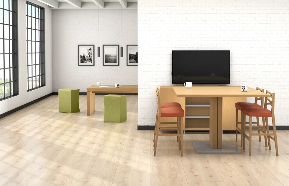 Parsons Table And Media Combination