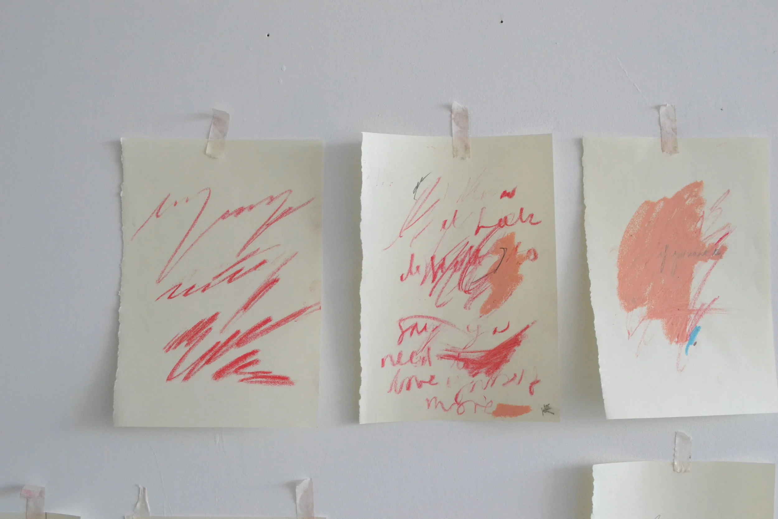 mark making as writing - studies 