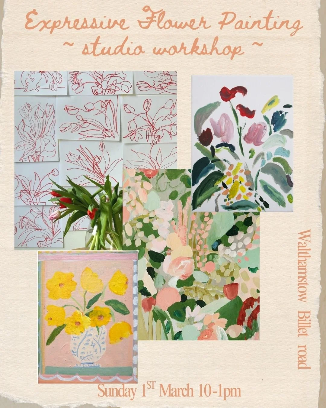 Expressive Floral  Painting