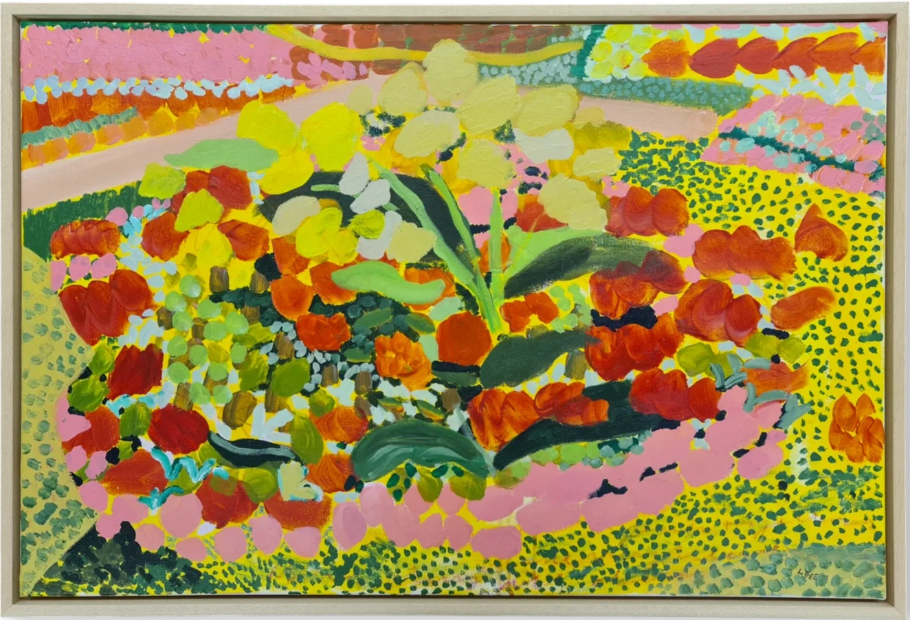 'Flowerbeds Playing In The Sunshine Yellow'  via Art Snug Gallery