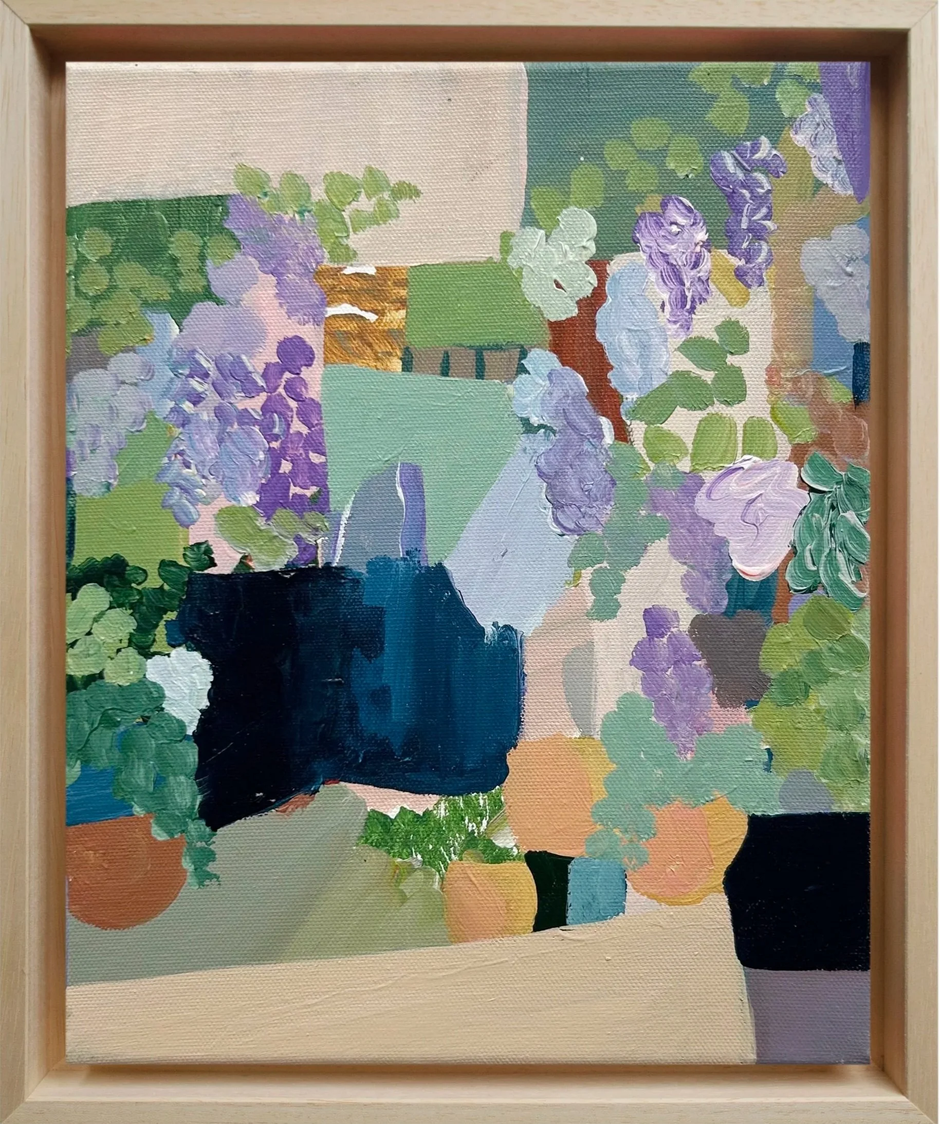 Wysteria in the Garden Painting