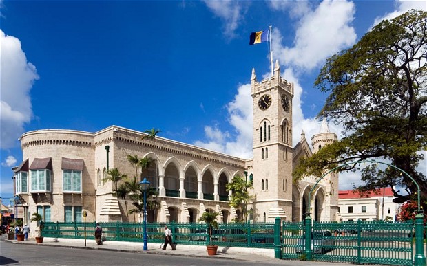 The Parliament Buildings of Barbados in Bridgetown  .