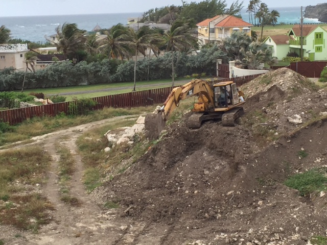 Clearing of topsoil at the Phase 2 site of The Crane Private Residences