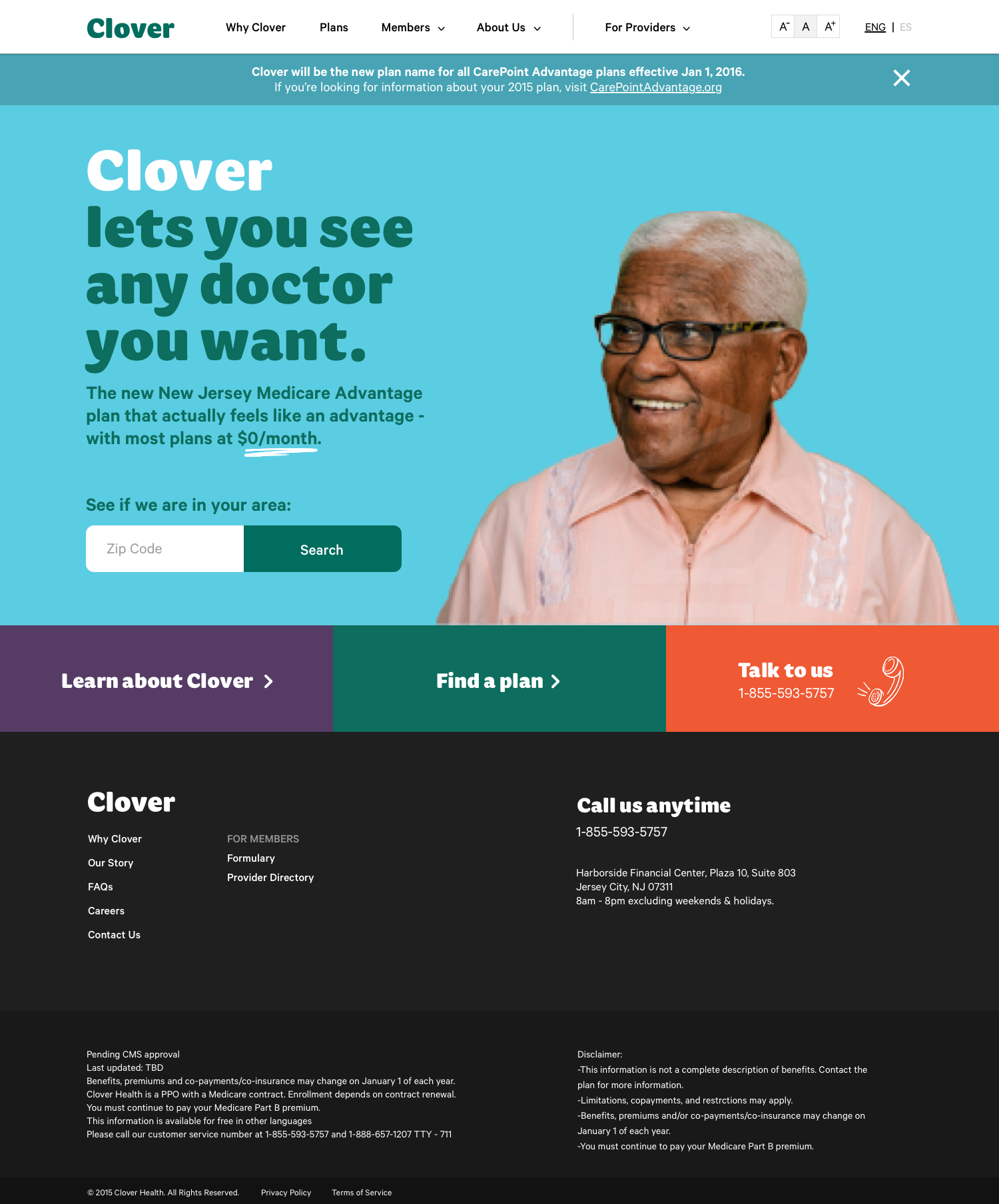 Christopher Lam Clover Health Website