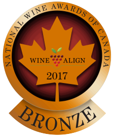 Bronze Medal - National Wine Awards of Canada 2017, Black Market Secret Society 2016, and Syrah 2014