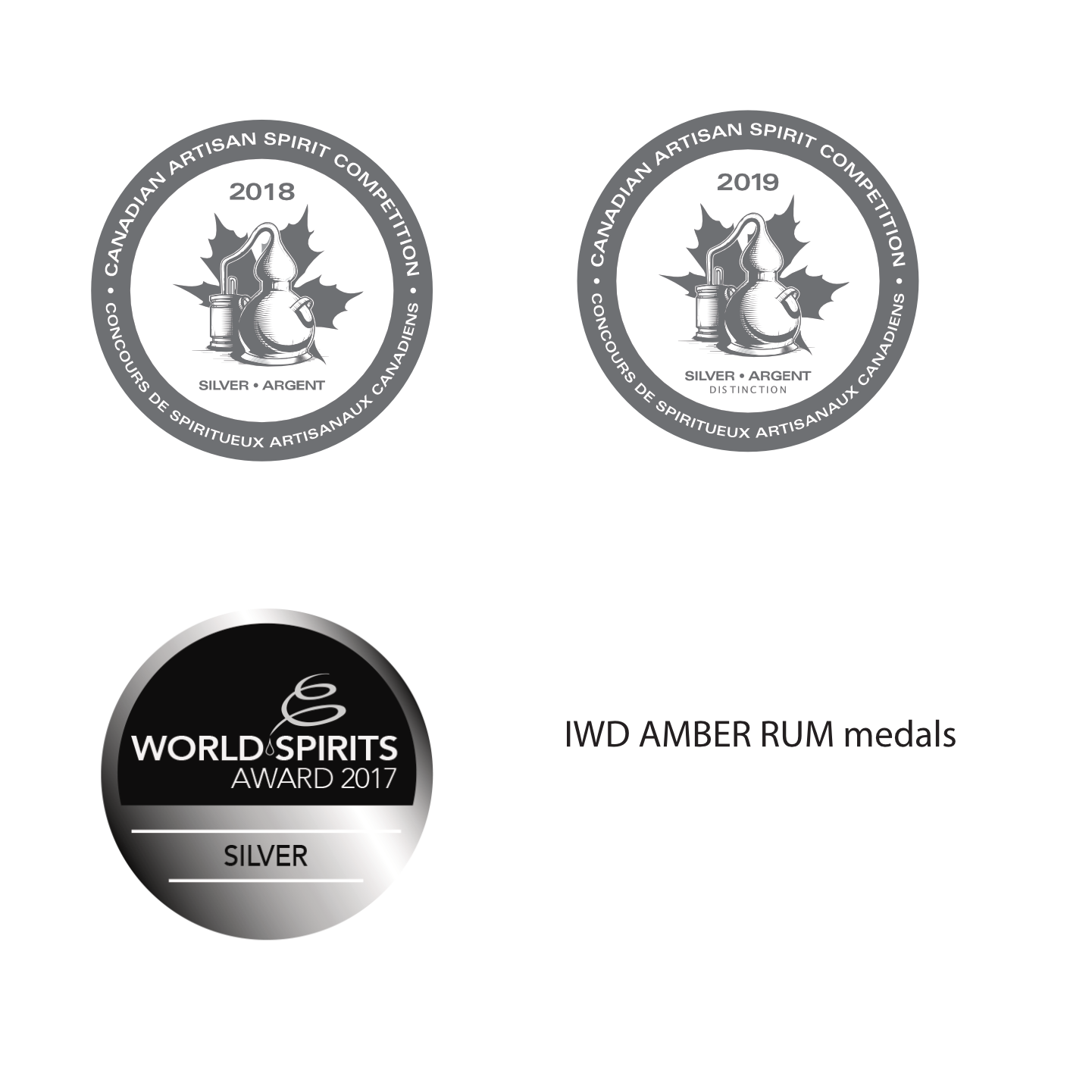 SILVER - Canadian Artisan Spirit Competition 2019 - Rum