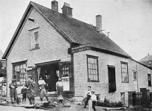 The Blacksmith shop that inspired the name and is now home to Ironworks.