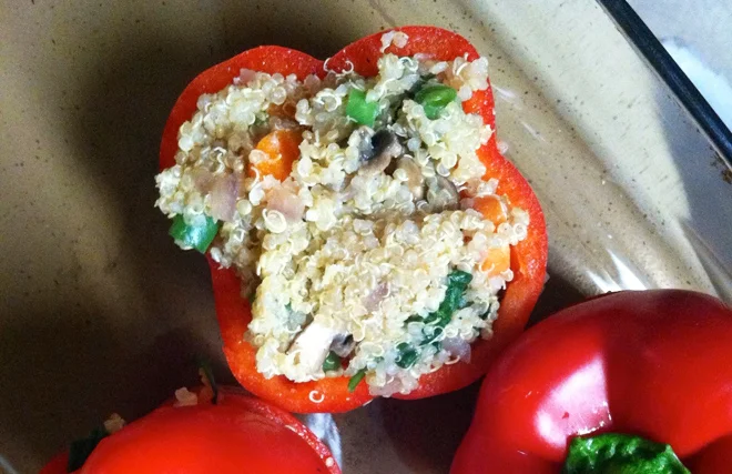 Quinoa stuffed Bell Peppers