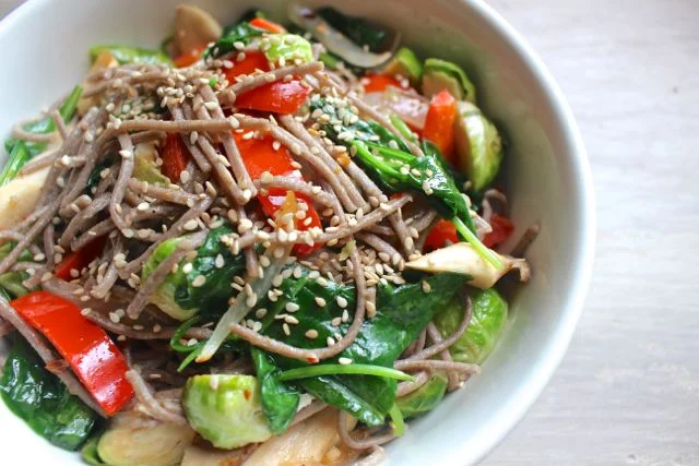 Buckwheat Noodle Stir-Fry