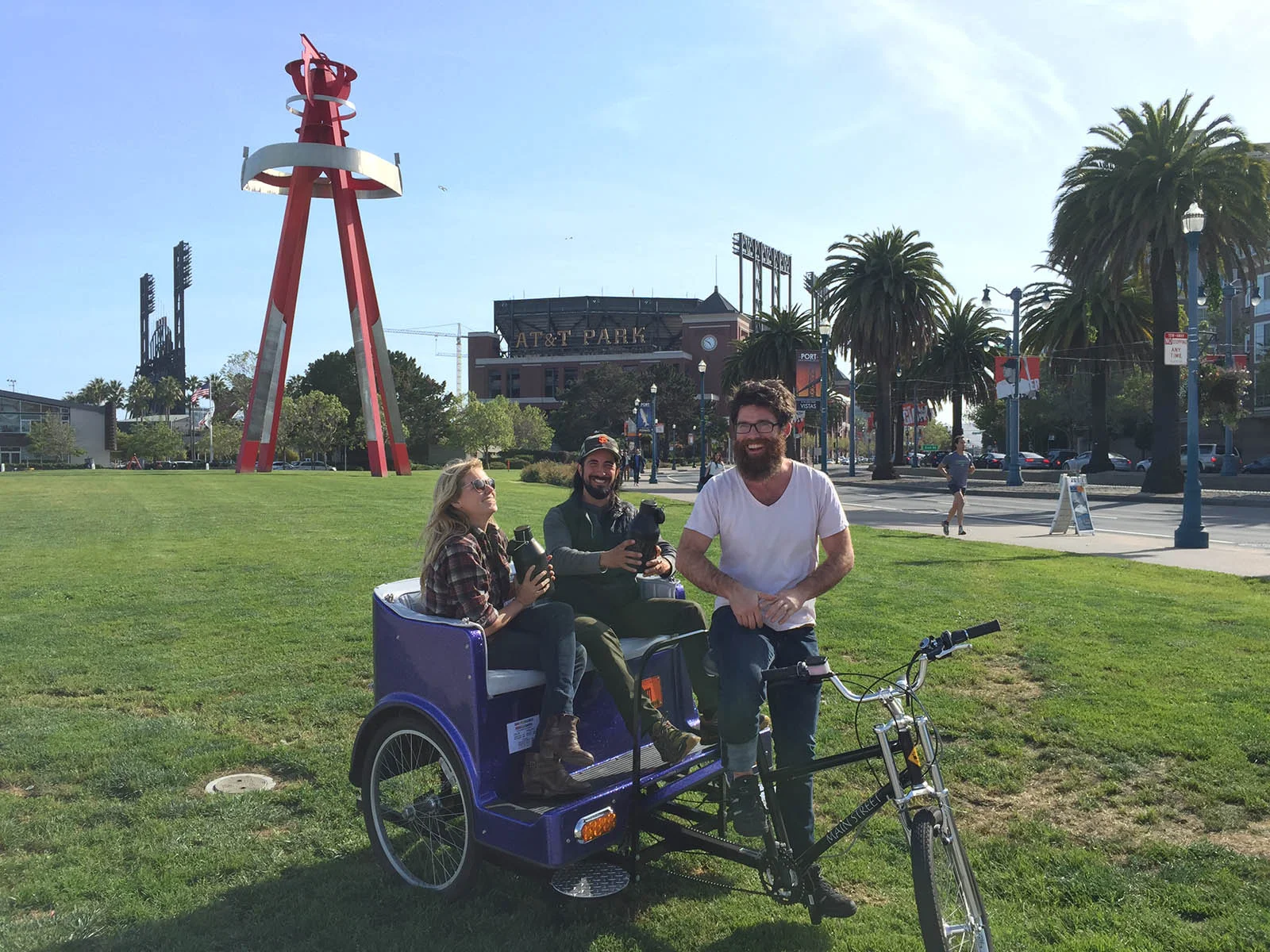 Tour The City in a portable couch