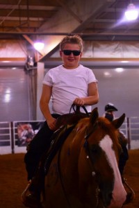 Cade McCutcheon and Ruf Hearted Jac (owned by Turnabout Farm), Champions in the Youth 13 & Under Freestyle