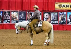 Sam Schaffhauser and Whimpys Golden Gun, owned by Claude Lindsey