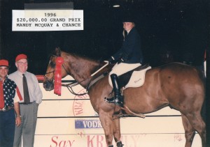 Brother Streakin and Mandy McCutcheon– second at the 1996 Las Colinas $20,000 Grand Prix