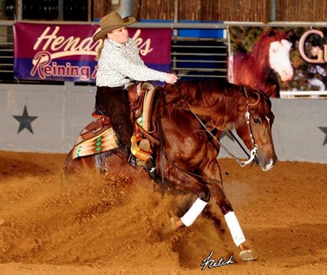 Shiney Enterprise NRBC Non Pro Reserve Champion, Cowboy Capitol Classic Non Pro Derby Champion, NRHA Derby Non Pro Finalist and earner of $72,924 . 