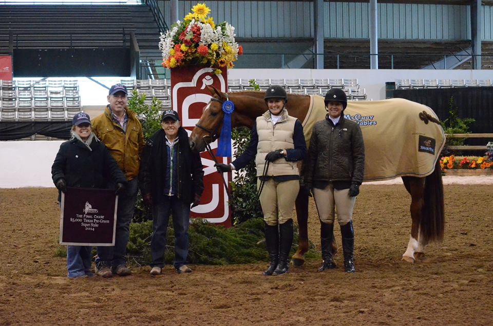Colleen with SSG partners Patrick Rodes and Pauline Cook, client Bernadette Mulliken and rider Jen Alfano.