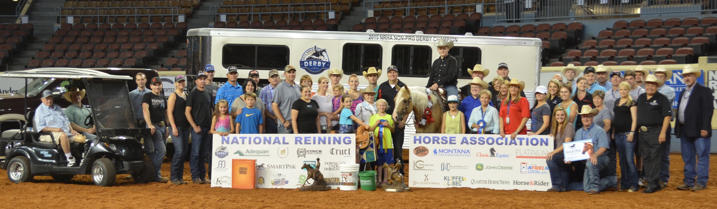 Cade McCutcheon, Custom Made Gun, and supporters of his Derby win