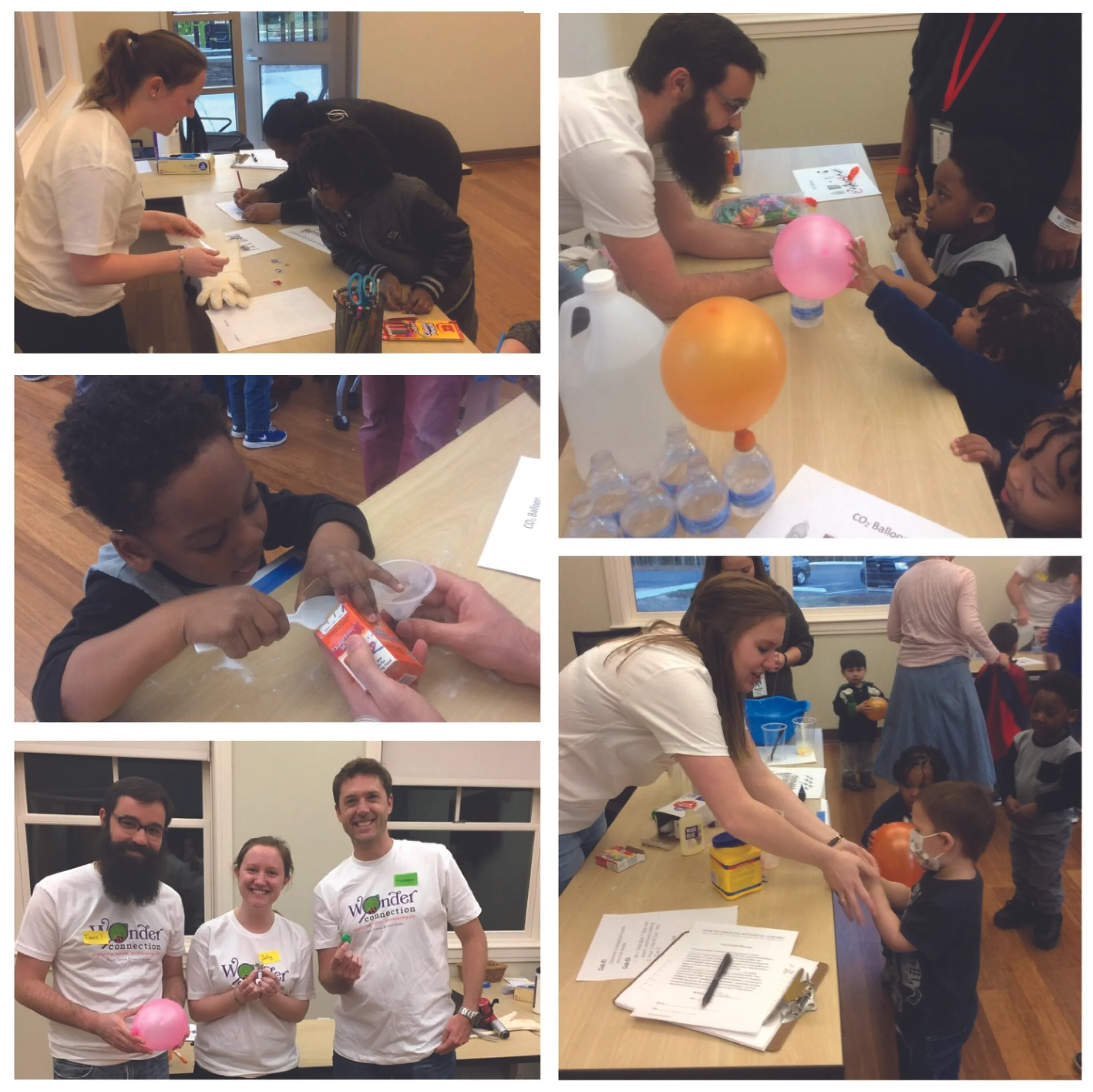 The Leibfarth group leading outreach activities at the UNC Ronald McDonald House