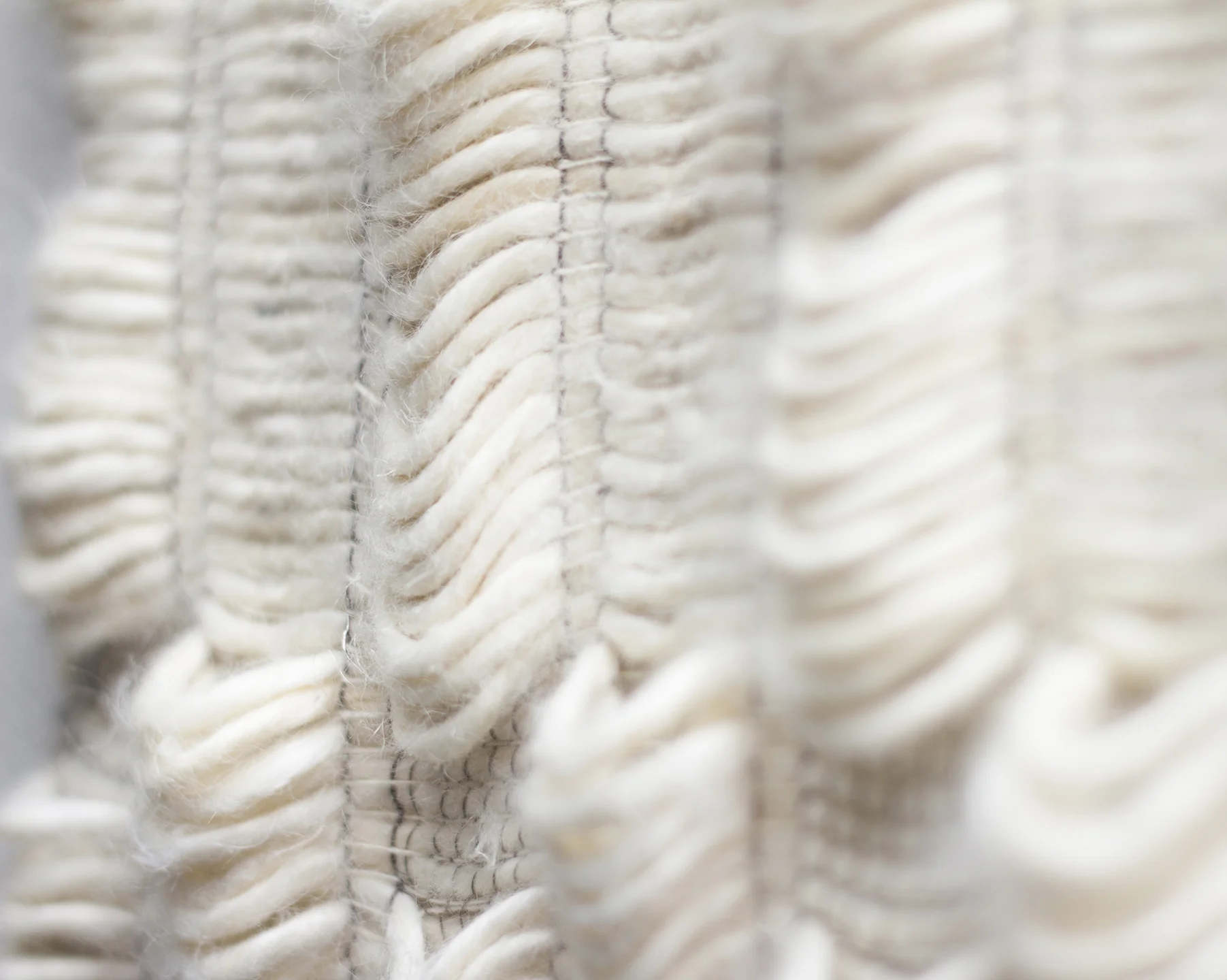  ‘On-loom Manipulation’ Collection 2014  A collection of handwoven textiles exploring the use of pleats and layering. 