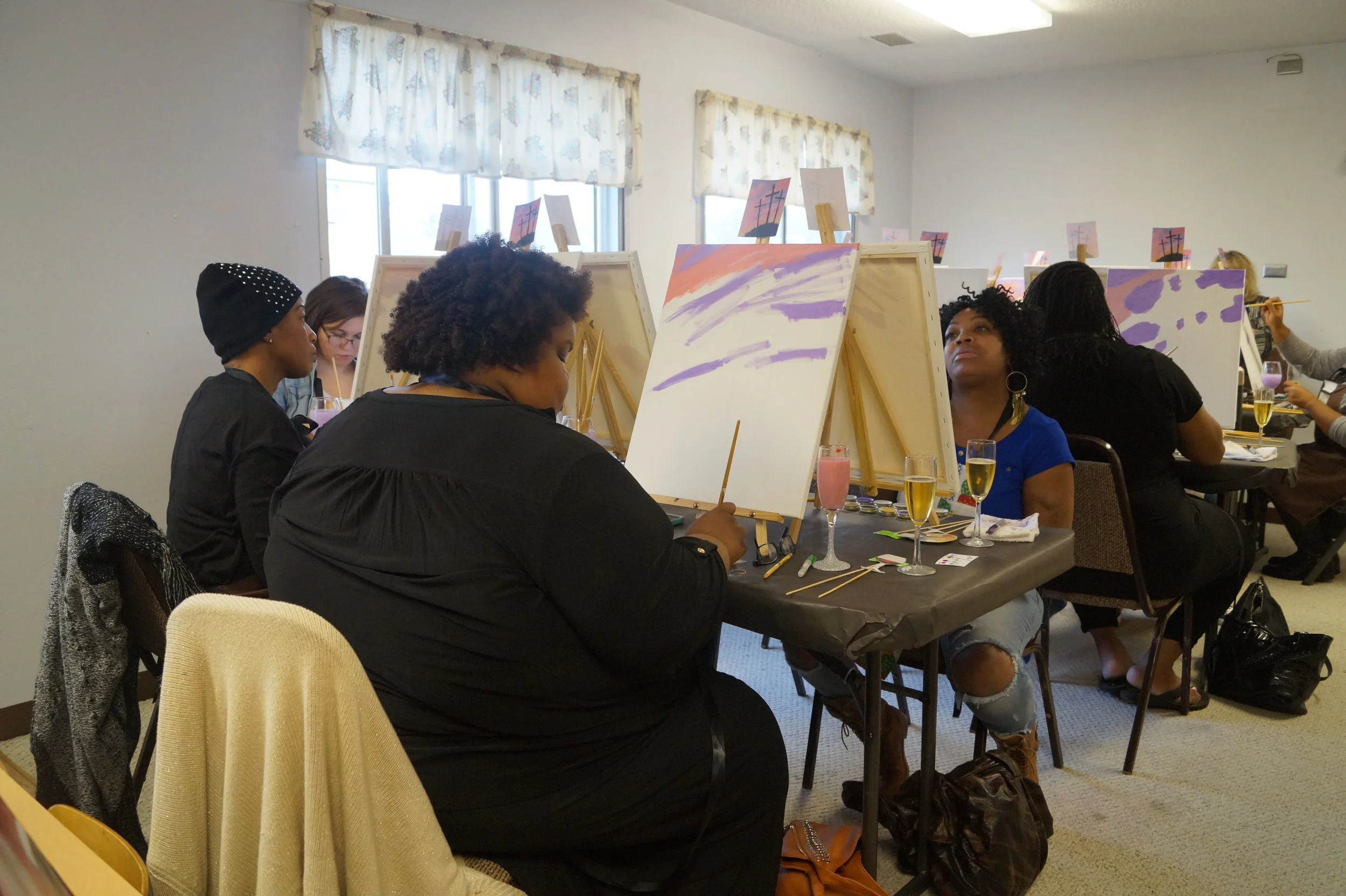  The Fancy Artist Paint and Sip Parties  Host/Artist- Shiree Gilmore   