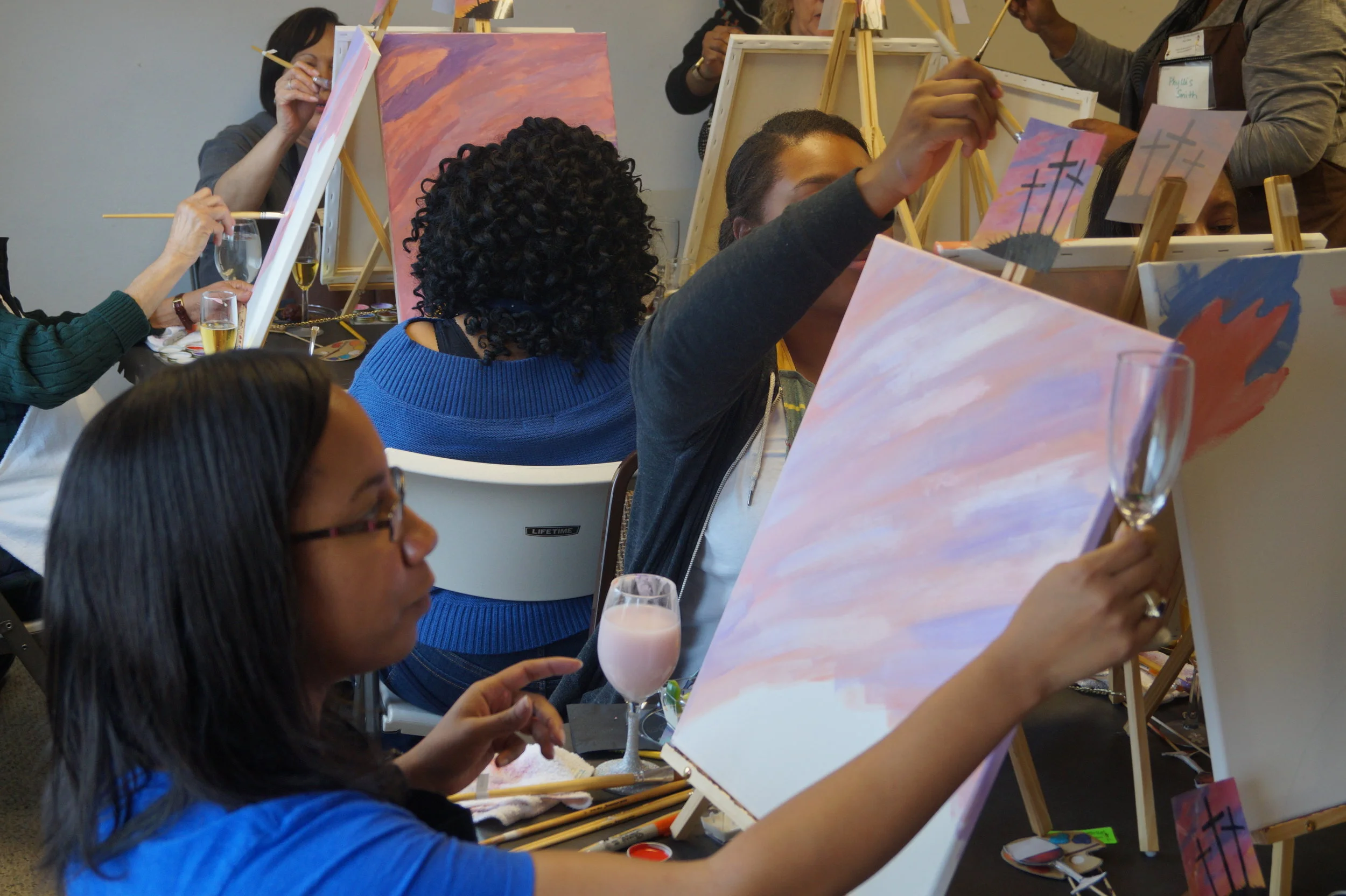  The Fancy Artist Paint and Sip Parties  Host/Artist- Shiree Gilmore   