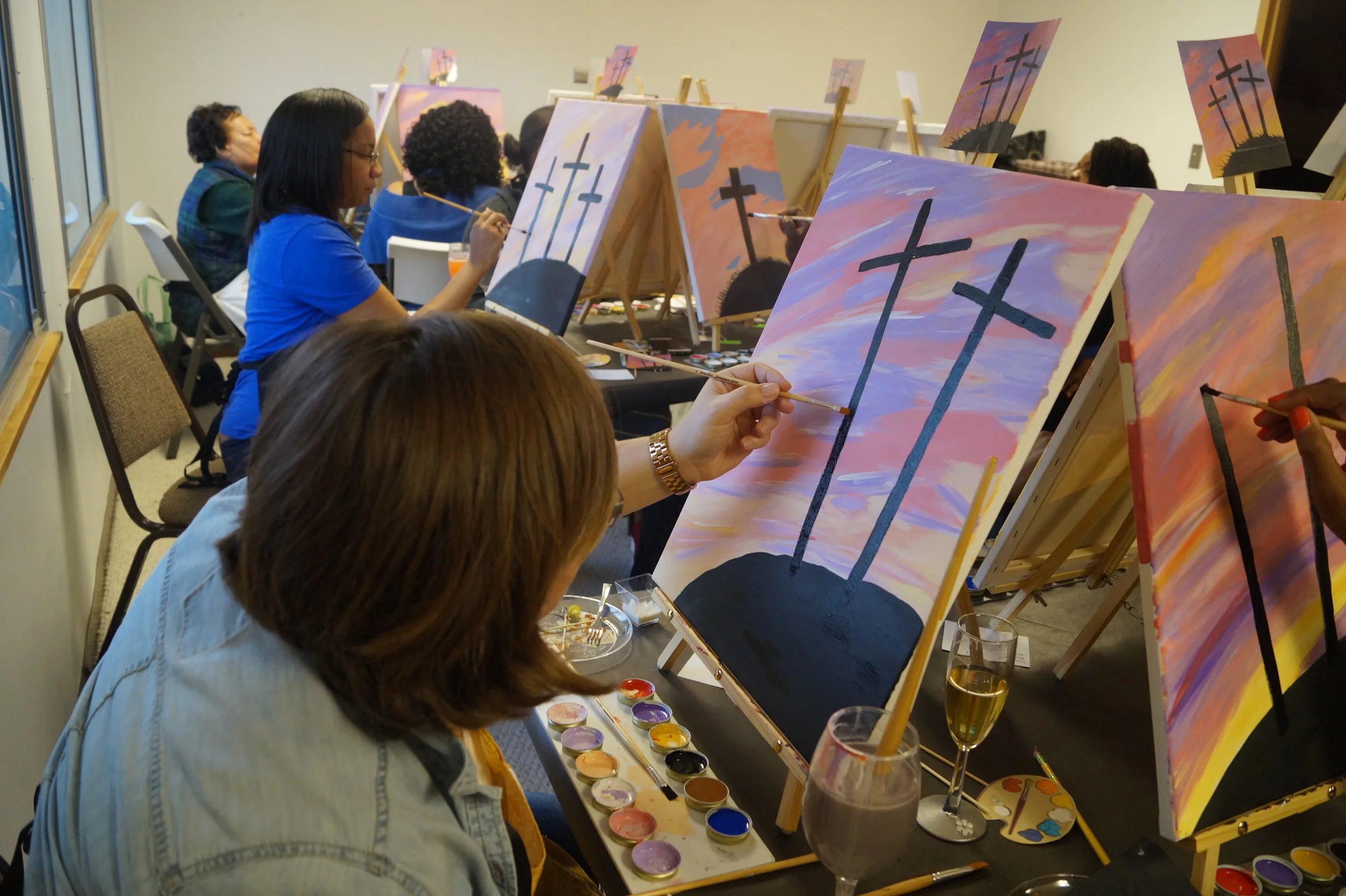  The Fancy Artist Paint and Sip Parties  Host/Artist- Shiree Gilmore   
