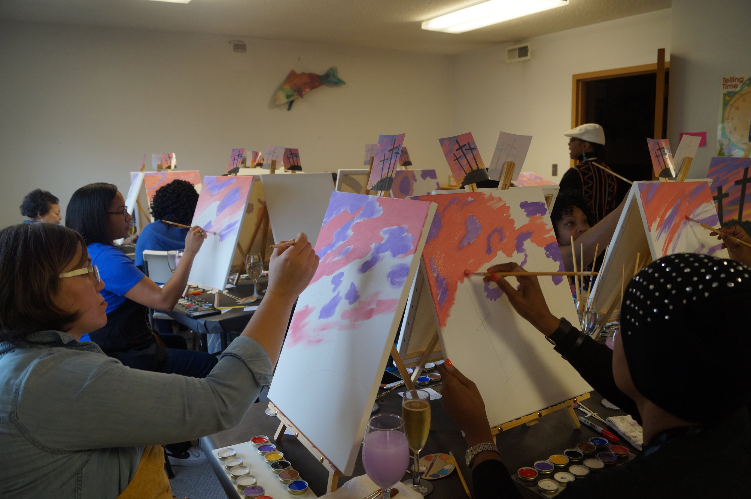  The Fancy Artist Paint and Sip Parties  Host/Artist- Shiree Gilmore   