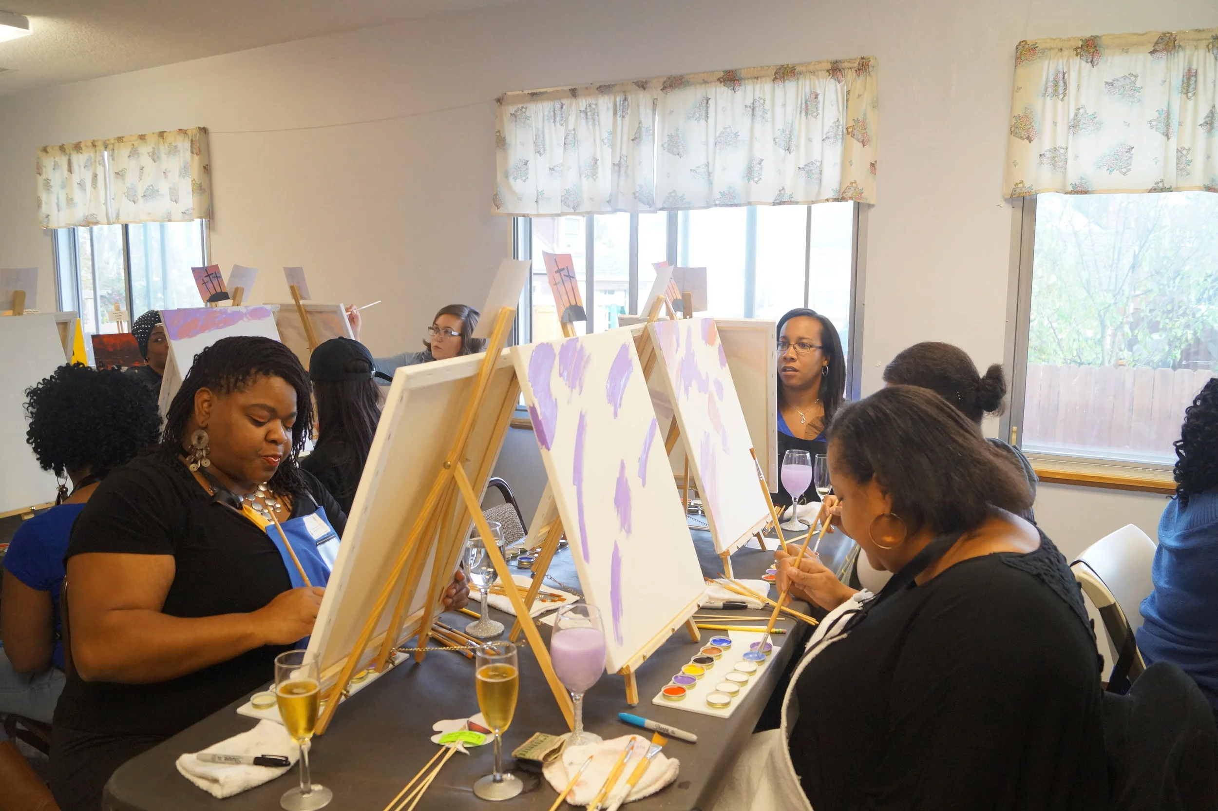  The Fancy Artist Paint and Sip Parties  Host/Artist- Shiree Gilmore   