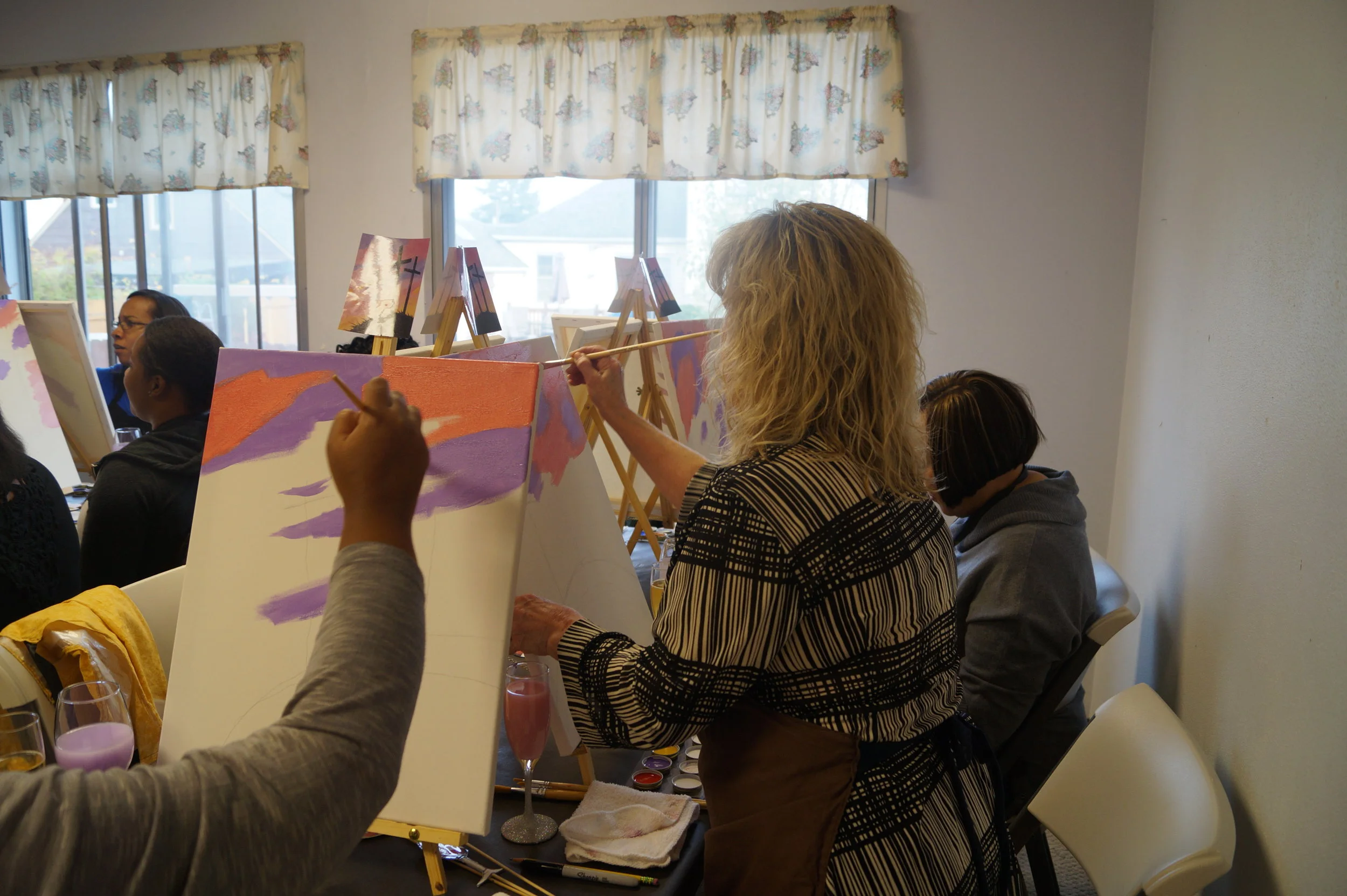  The Fancy Artist Paint and Sip Parties  Host/Artist- Shiree Gilmore   