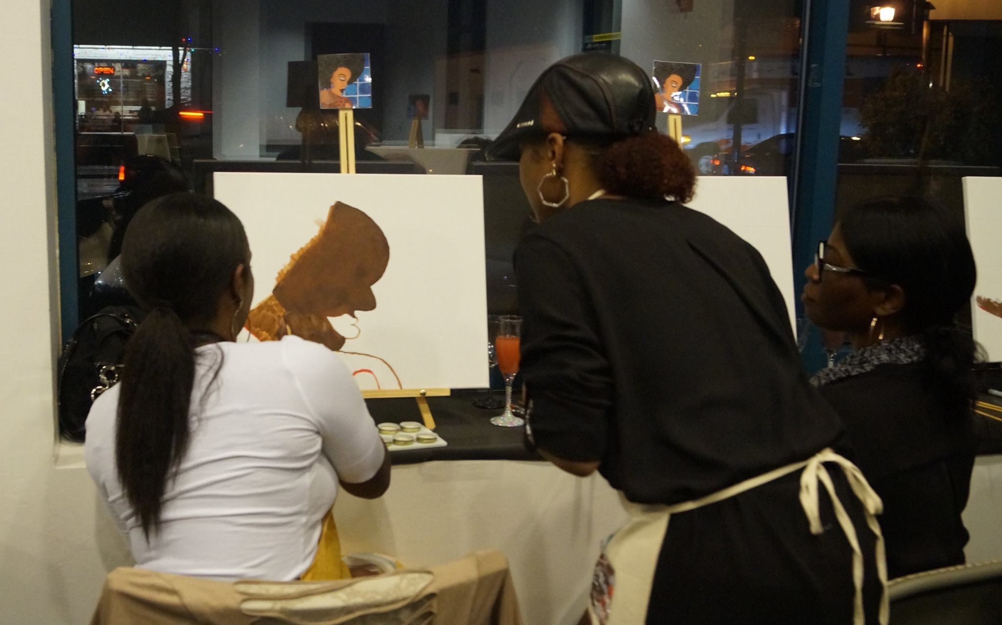The Fancy Artist Paint and Sip Parties.     Artist/Host Shiree Gilmore