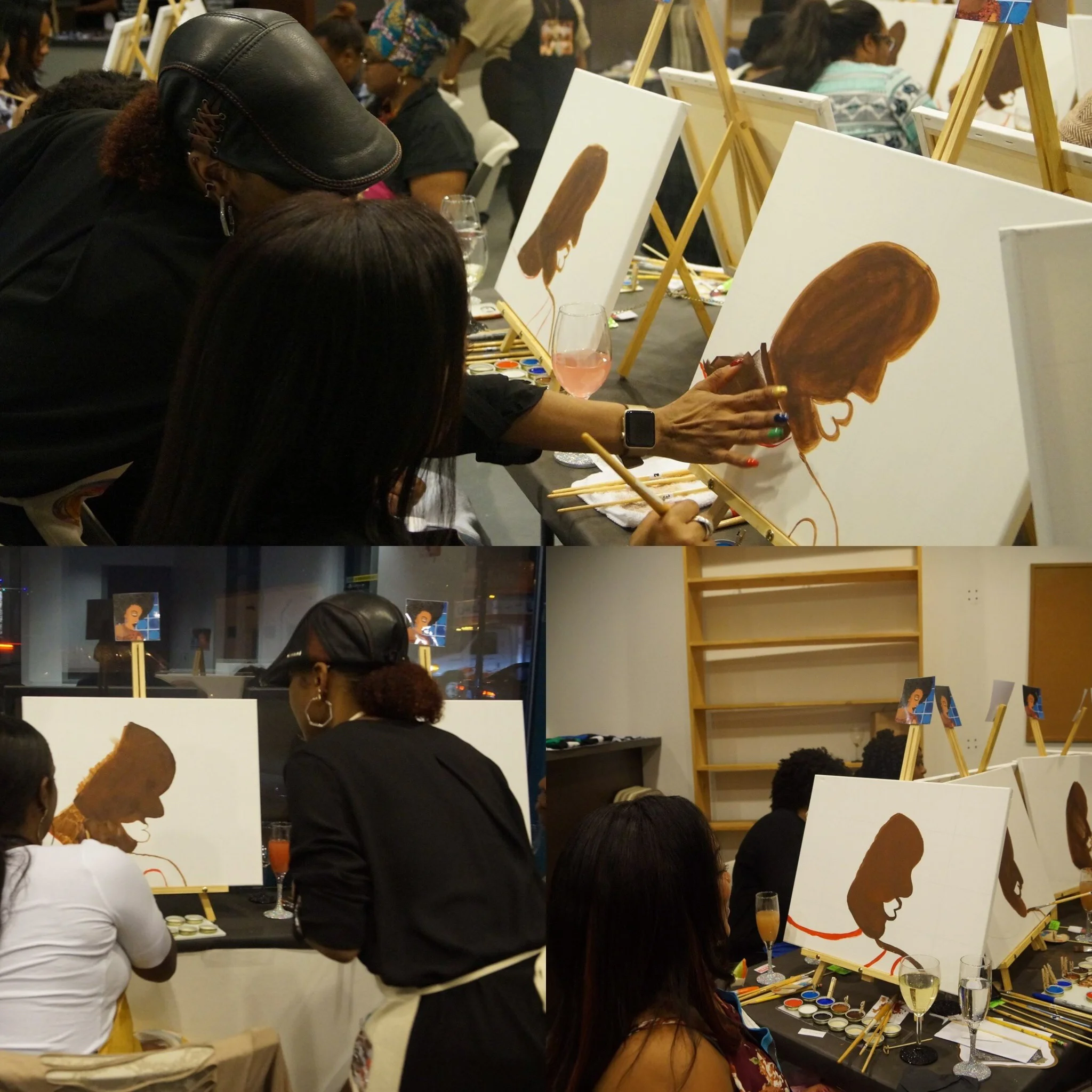  The Fancy Artist Paint and Sip Parties  Host/Artist- Shiree Gilmore 