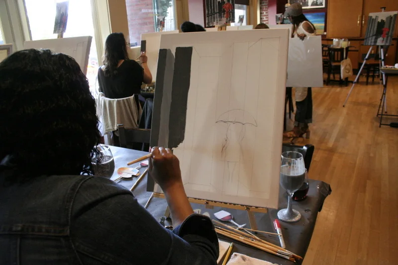  The Fancy Artist Paint and Sip Parties  Host/Artist- Shiree Gilmore   