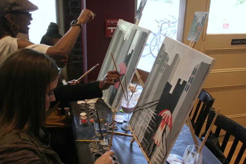  The Fancy Artist Paint and Sip Parties  Host/Artist- Shiree Gilmore   