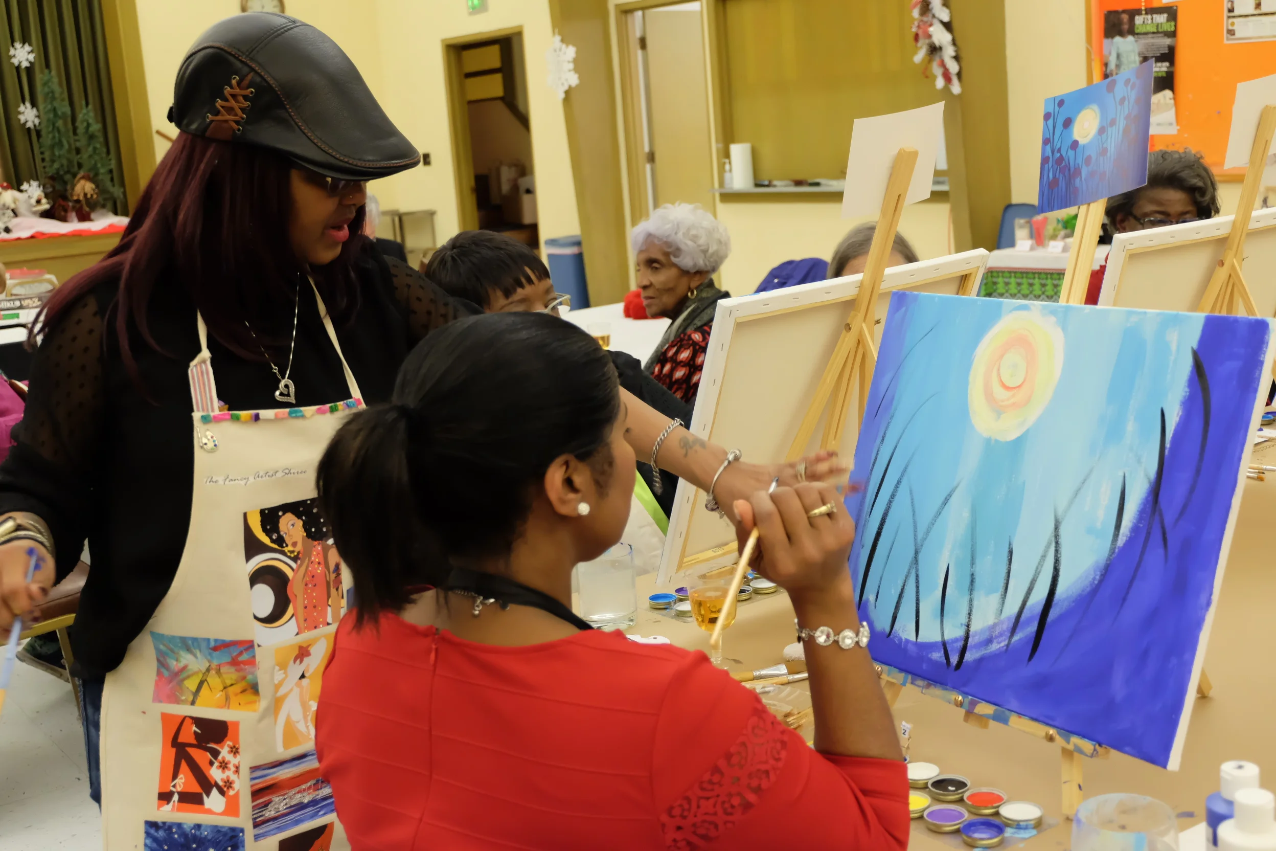  The Fancy Artist Paint and Sip Parties  Host/Artist- Shiree Gilmore 