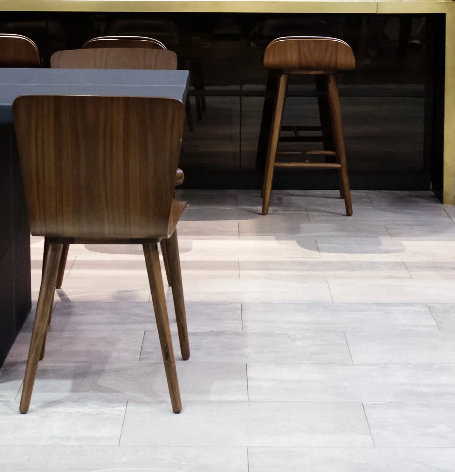 light gray ceramic floor