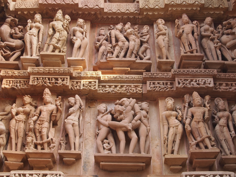 Khajuraho Tantra temple in India where spirituality and sexuality are blended together. 