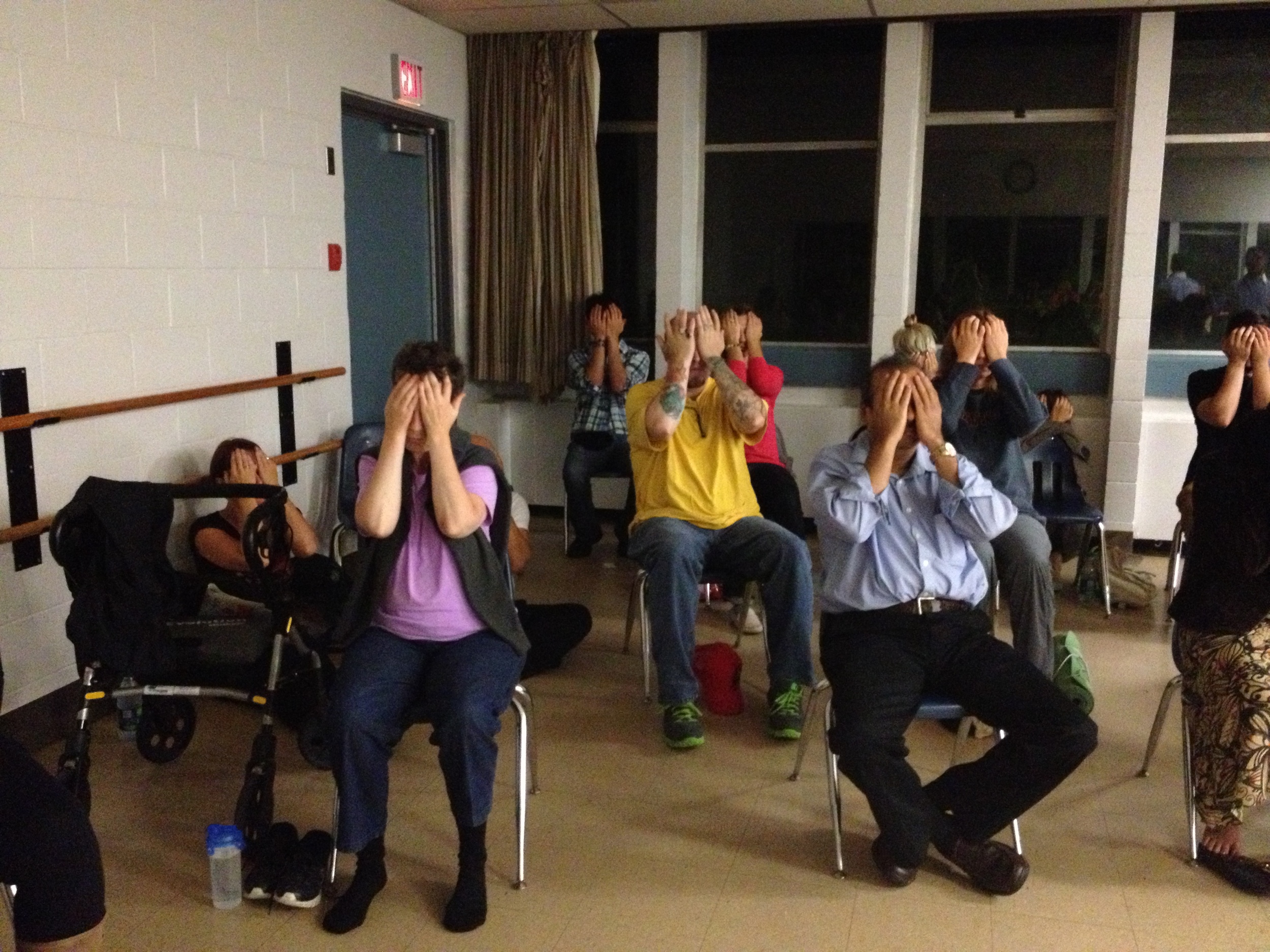 Chandresh's meditation session at Renfrew Community Center, Vancouver BC