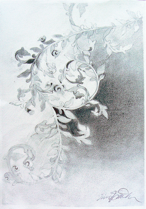 Memorial in graphite by Susan Smith