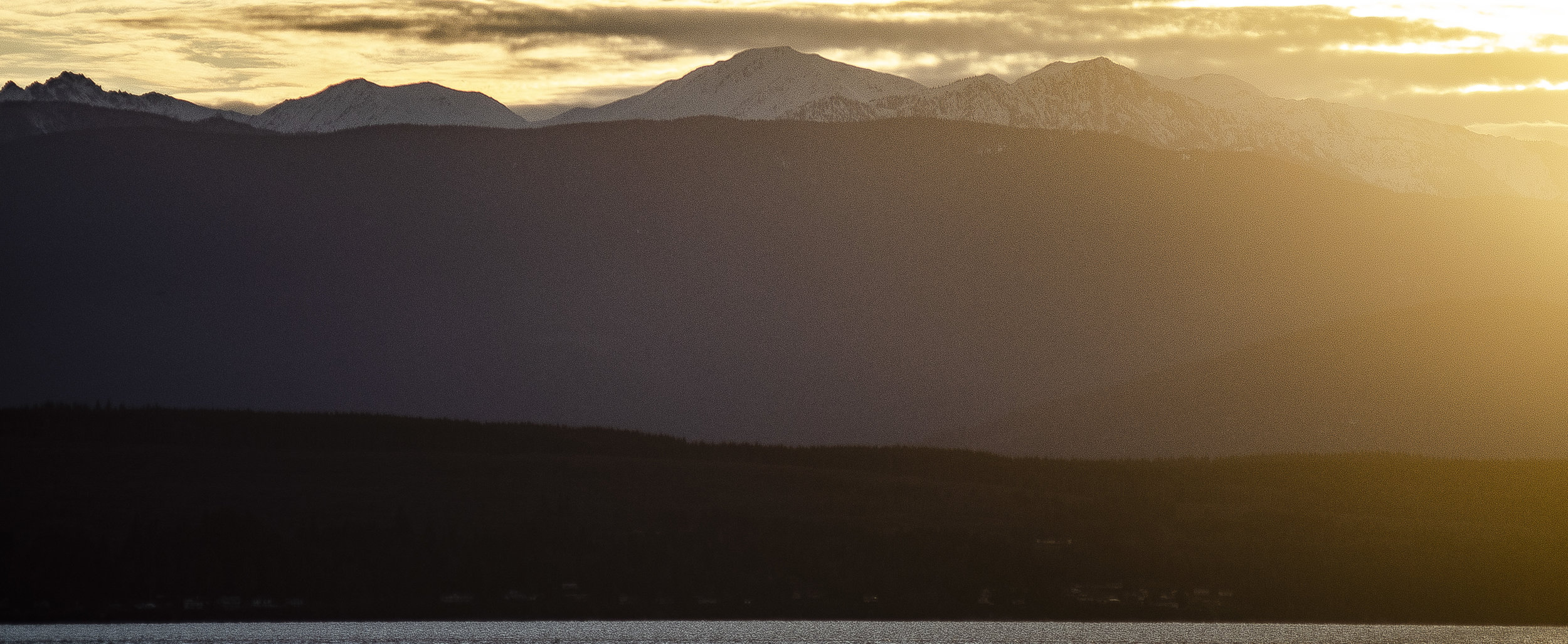 Sunrise - Olympic Mountains Salish Sea