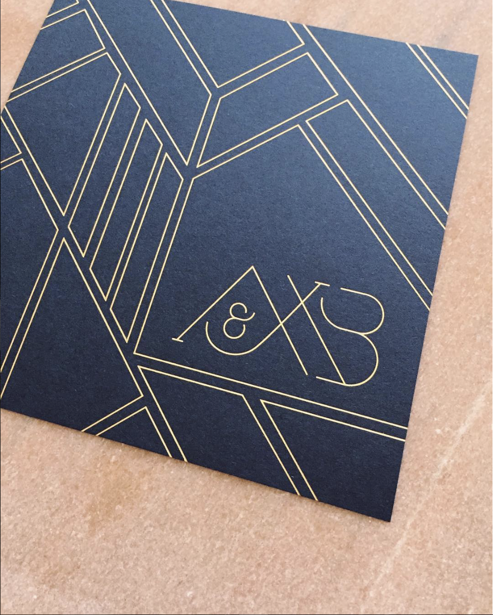 Rose Gold Foiling Detail