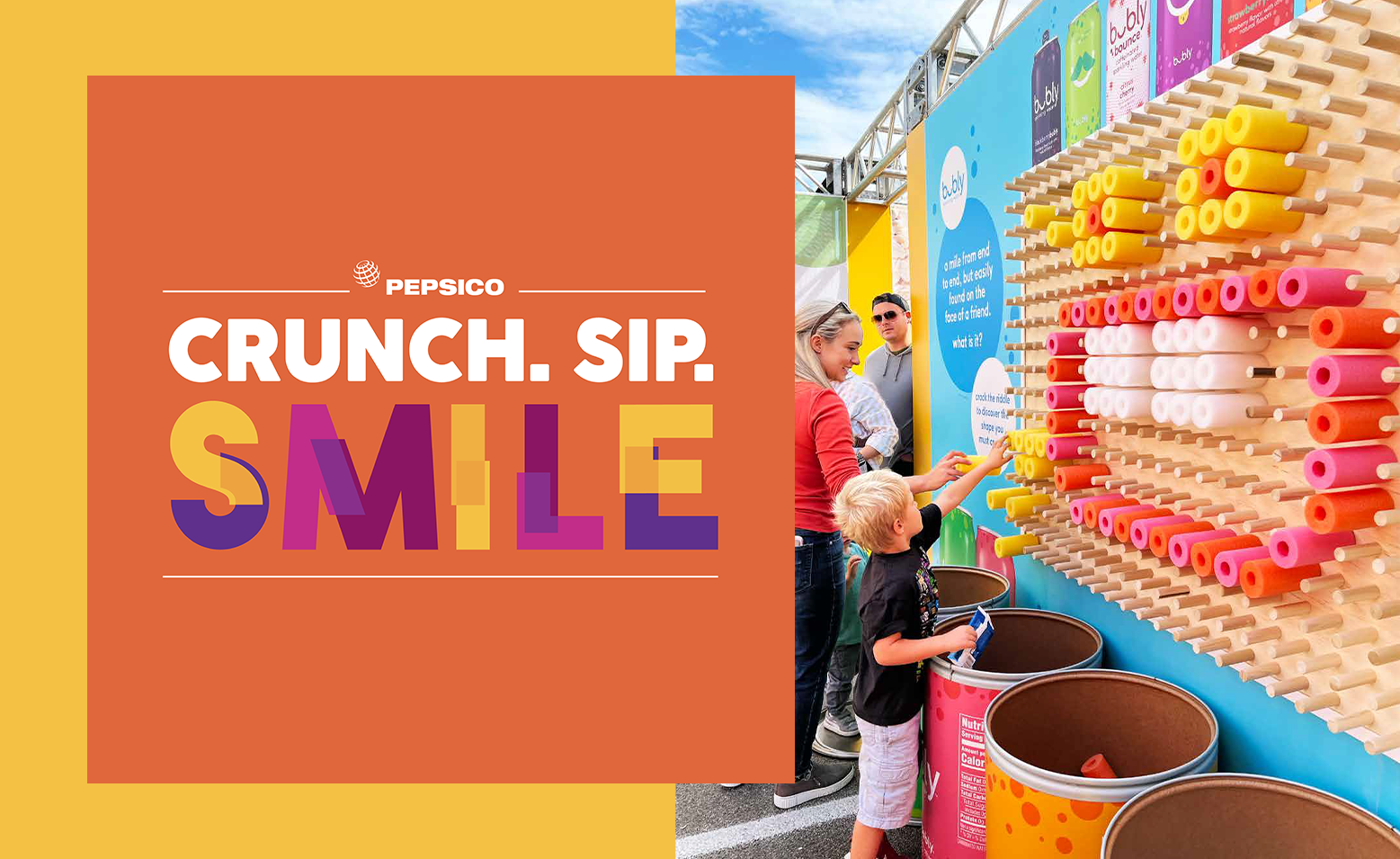 Crunch. Sip. Smile. Maze