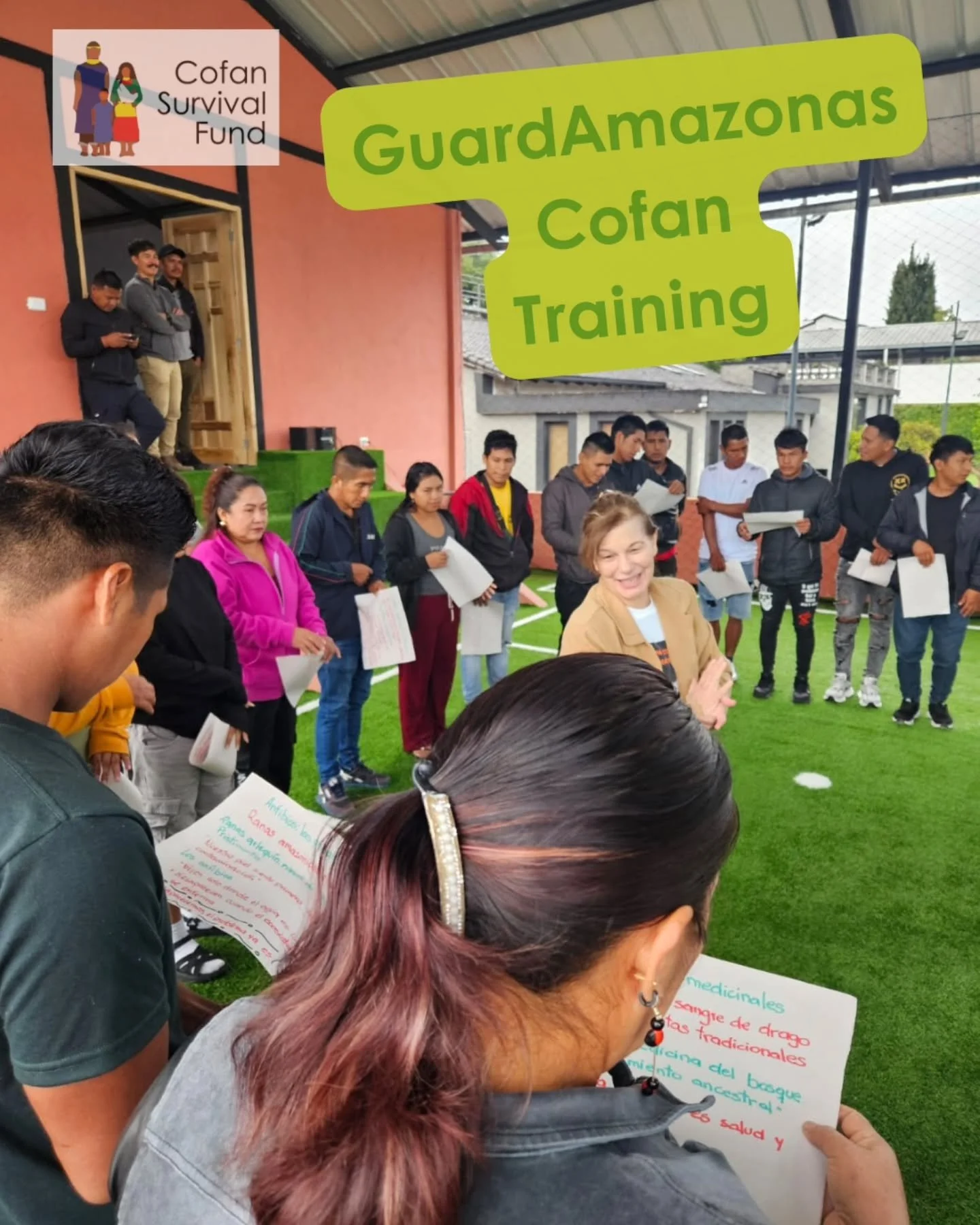 Here is a peek into one of the GuardAmazonas Cofan trainings hosted by the Fundaci&oacute;n Sobrevivencia Cof&aacute;n earlier this year. In this session, the Cofan rangers were led through the "Web of Conservation" exercise, acknowledging 