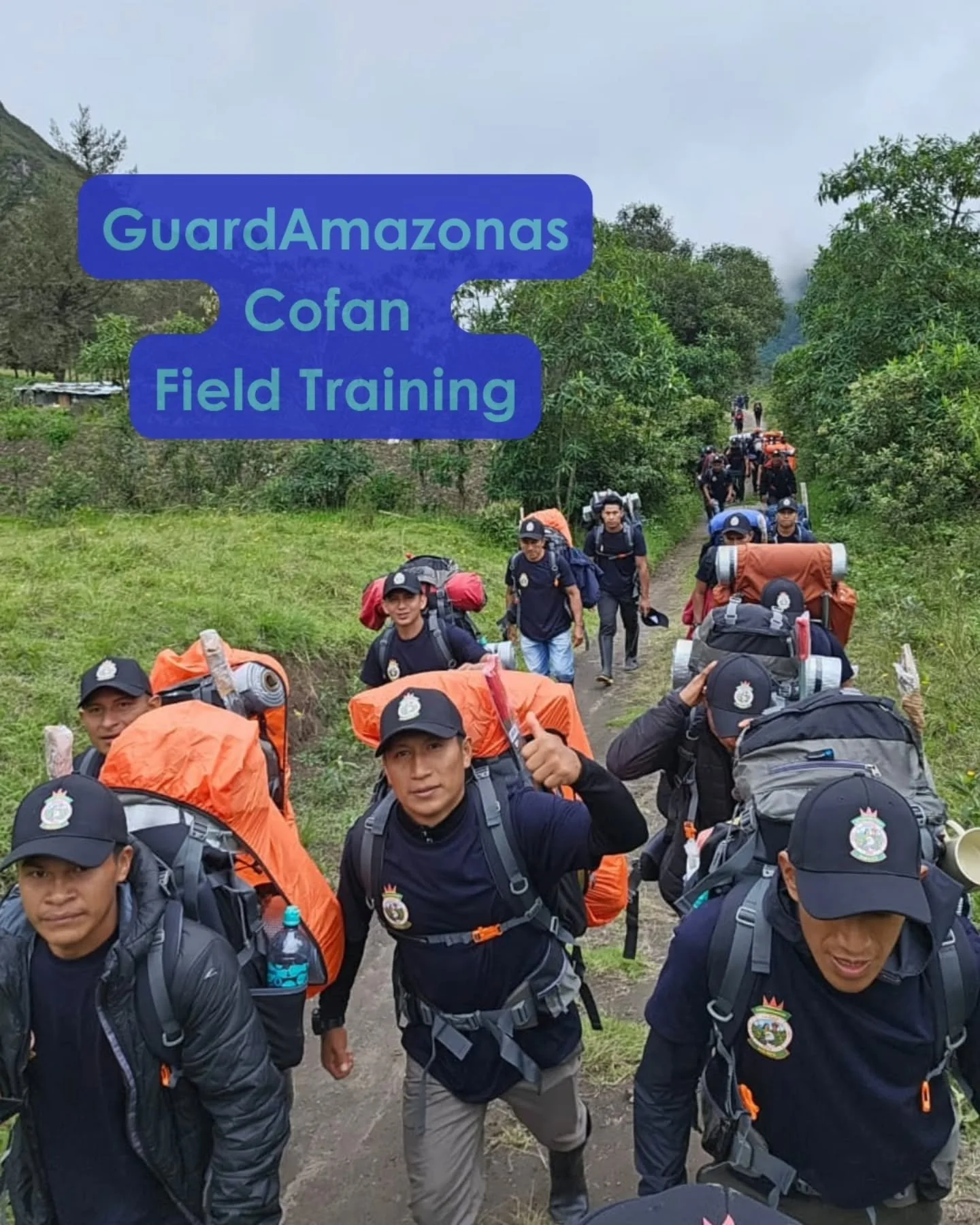 In the second week of GuardAmazonas Cofan training, the Rangers visited the first national park of Ecuador, the Pululahua Geobotanical Reserve, where they camped, practiced boundary trailmaking, and learned how to use GPS and drones systems. These ar