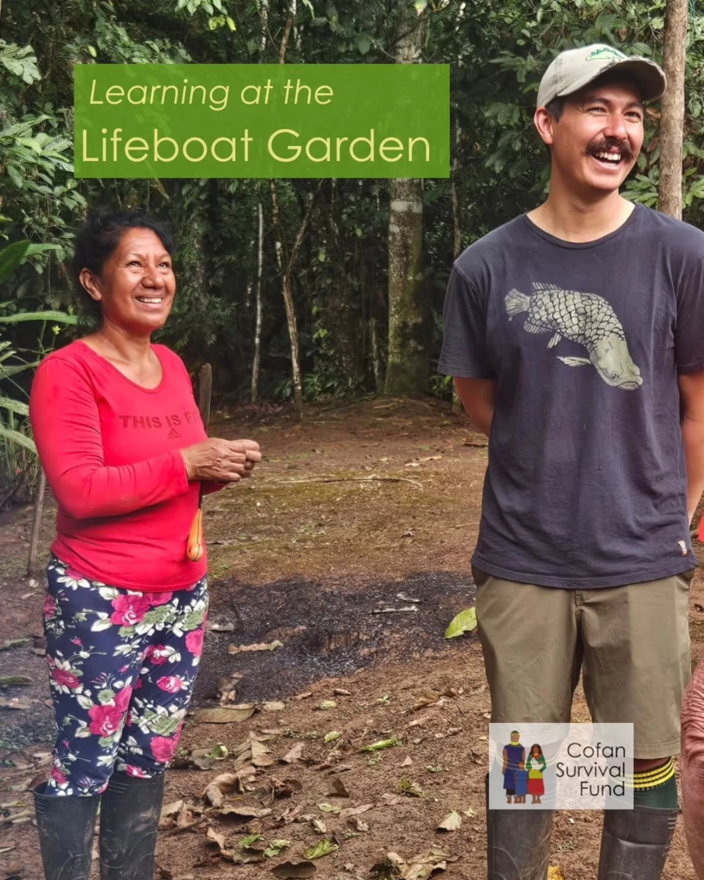 We are always excited to show our visitors around The Lifeboat Garden Center. The center started when Amelia noticed that the Cof&aacute;n ancestral and medicinal plants she grew up with were disappearing from the forest due to climate change and def