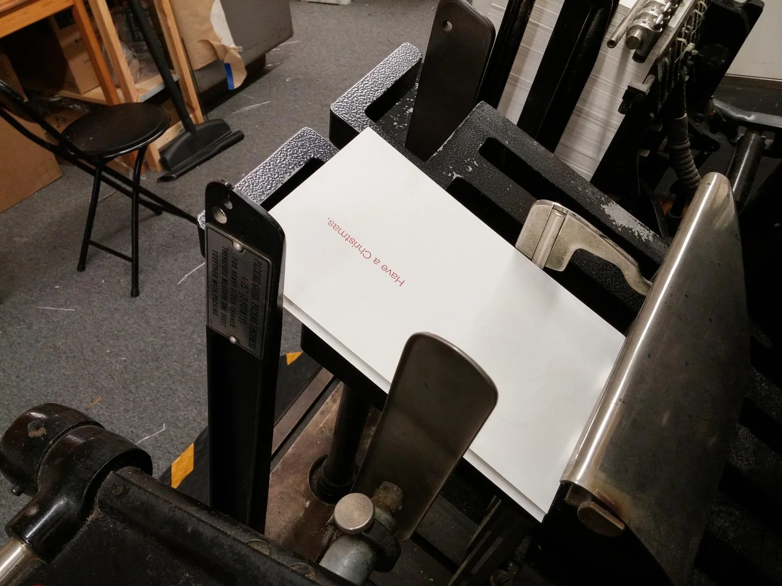 second red run coming of the press